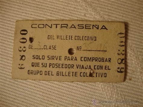 Antiguo Billete Tren Ferrocarril Tranvia Trolebus O Autobus Buen Estado