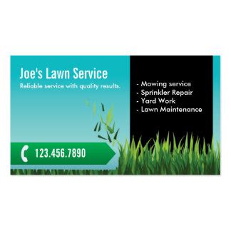 Lawn Mowing Business Cards & Templates | Zazzle