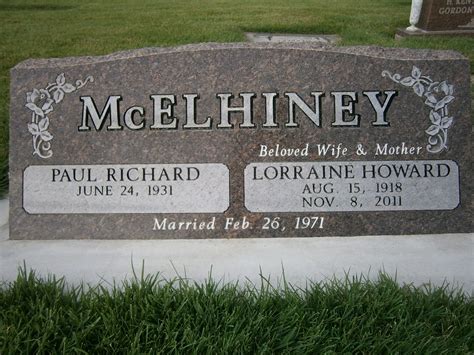 Mary Lorraine” Selin Mcelhiney 1918 2011 Mémorial Find A Grave