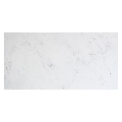 Bianco Carrara Polished Chevron Marble Look Porcelain Mosaic