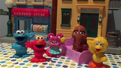 5 Five Little Sesame Street Elmo Abby Caddaby Cookie Monster Snuffy