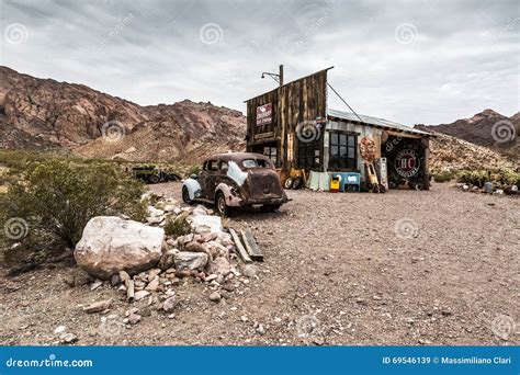 Old Rusty Car In Nelson Nevada Ghost Town Editorial Stock Image Image