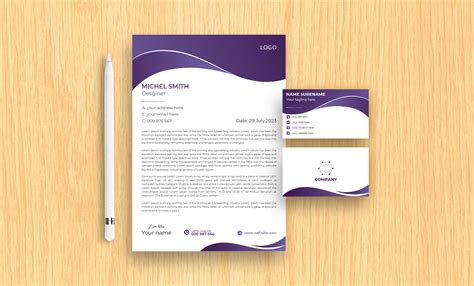 Letterhead and business card design. on Behance