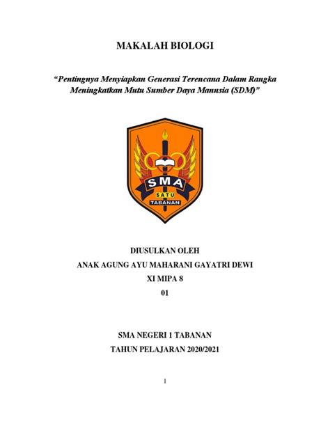 Makalah Biologi Pdf