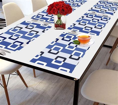 multicolor printed table mat set    set   delhi id