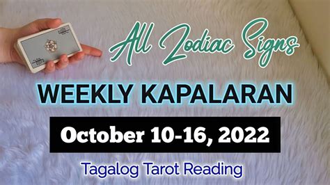 Kapalaran Mo Ngayong Linggo October Tagalog Tarot Reading