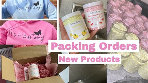 Packing Orders Foaming Sugar Scrub New Products Business Vlog