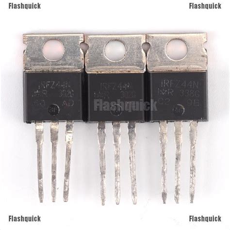 Flashquick New 10pcs 55V 49A IRFZ44N IRFZ44 Power Transistor MOSFET N