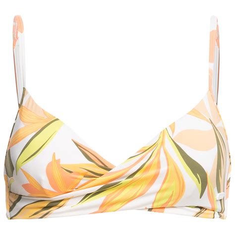 Roxy Printed Beach Classics Wrap Bra Bikini Top Women S Buy Online