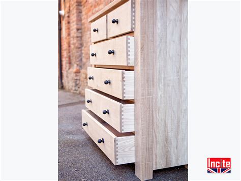 Custom Hand Crafted Rustic Oak Chest Of Drawers By Incite