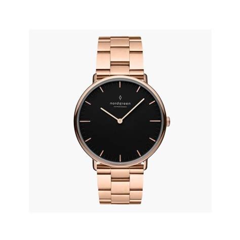 Native Black Dial Rose Gold Men Mohammad And Sons