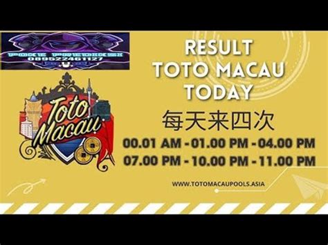 LIVE DRAW TOTO MACAU LIVE TOTO MACAU LIVE DRAW TOTO MACAU HARI INI