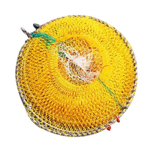 Holes Umbrella Type Portable Foldable Fishing Trap Cast Net Crab