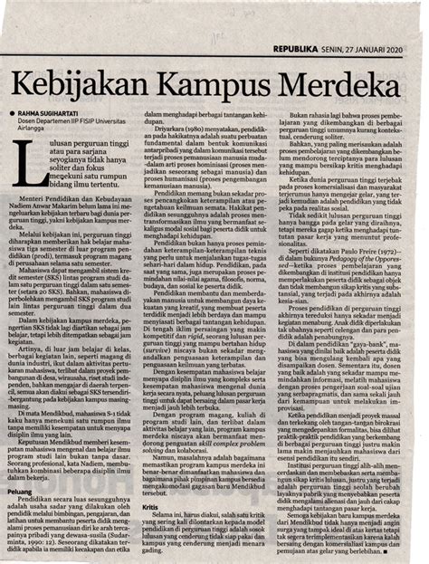 Kebijakan Kampus Merdeka Unair News