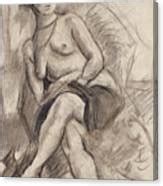 Seated Nude Model Drawing By Jules Pascin Fine Art America