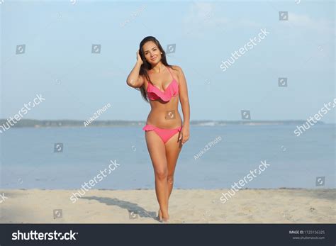 Beautiful Girl Sexy Bikini On Beach Stock Photo Shutterstock