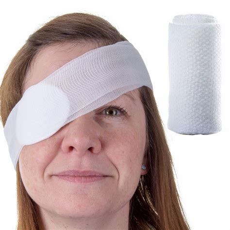 2 X Soft Sterile Eye Patch Bandages Round Pad Medical Dressing Hse