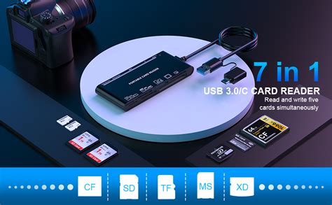 Rocketek Sd Card Reader With Usb C Adapter Upgraded In Memory Card