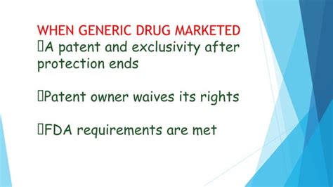 Generic Drug Development Ppt