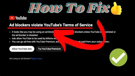 Fixed Ad Blockers Violate Youtubes Terms Of Service Error Latest