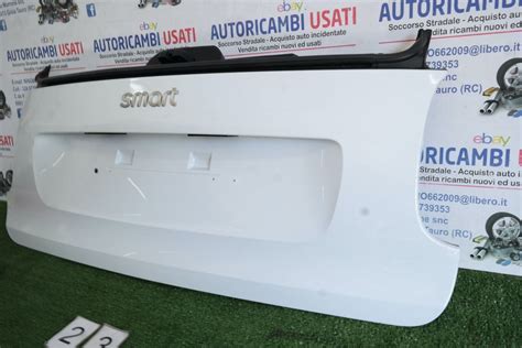 Cofano Portellone Posteriore Smart Fortwo Coupe Bianco Ncr