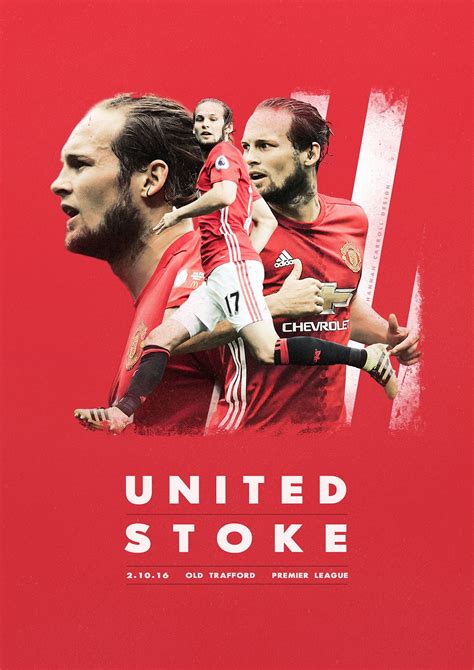 Manchester United Match Day Posters 2016/17 on Behance | Manchester ...