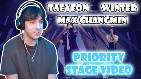 MAX CHANGMIN TAEYEON WINTER Priority Stage Video REACTION YouTube