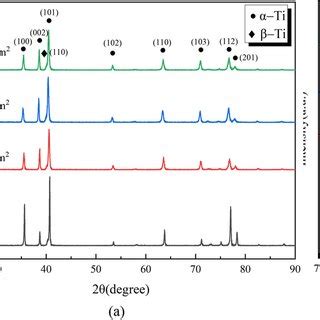 Surface Microstructures Of A The Untreated Ti 6Al 4 V Sample And The