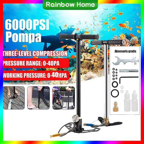 Jual Rainbow Home 4500 6000 Psi Pompa Pcp 4 Stage 6000 Psi Sniper Kaki