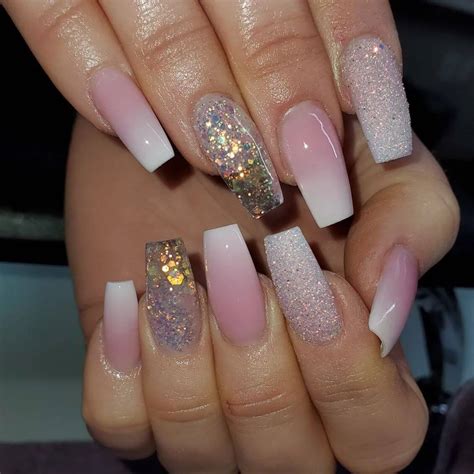 32 Stunning Pink Nail Art Ideas With Glitter