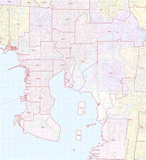 Exploring Tampa Zip Code Map: A Comprehensive Guide - Map Of The Usa