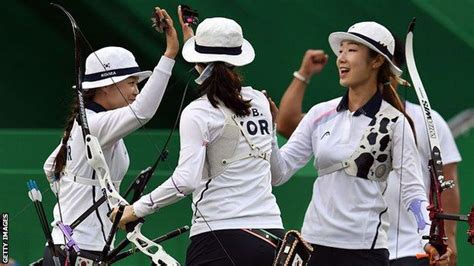 Rio Olympics 2016 South Korea Win Eighth Straight Womens Team Archery Gold Bbc Sport