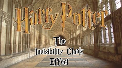 Harry Potter Invisibility Cloak Effect Youtube