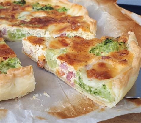 Recette Tarte Aux Brocolis Lardons Saveurs De Sandrine