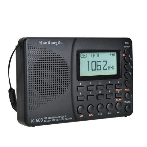 Hanrongda Hrd 603 Portable Radio Pocket Am Fm Sw Bt Tf Pocket Radios