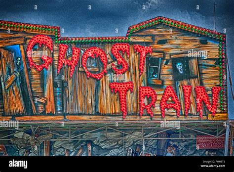 Ghost train ride hi-res stock photography and images - Alamy