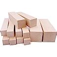 Thiecoc Basswood Carving Blocks Set 12 Pcs Basswood For Wood Carving