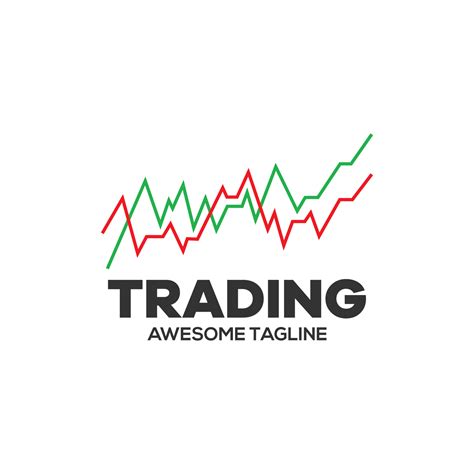 Trading financial vector logo. Trading icon. Candlestick trading ...