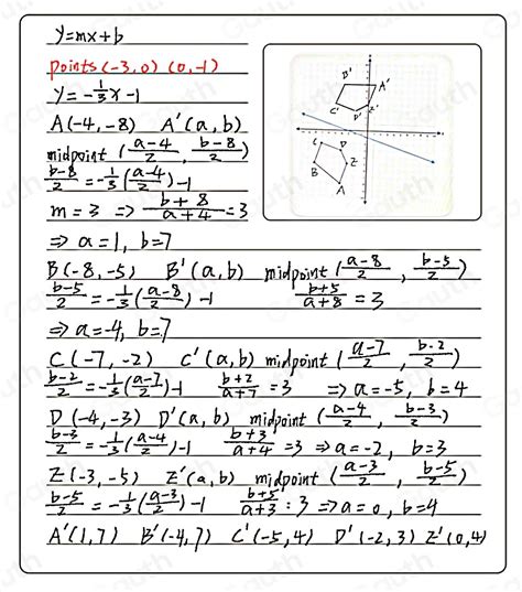 Solved Reflect The Figure Over The Line Y X Plot All Of The