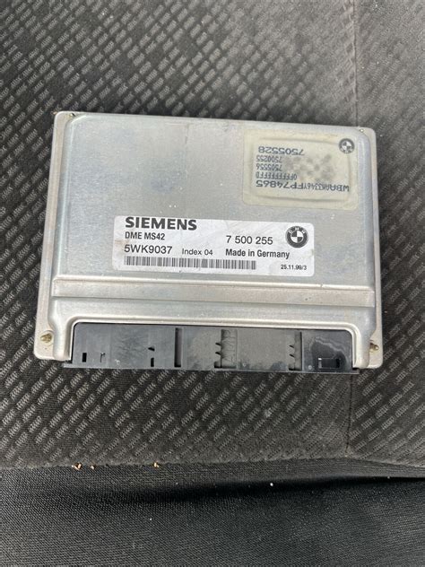 OEM 1999 2000 BMW 528i Engine Computer 7500255 Dme ECU Control Module