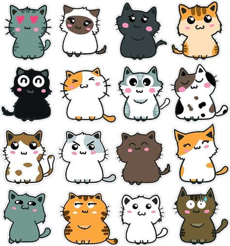 Assorted Cats Cute And Adorable Perfect Peel And Stick