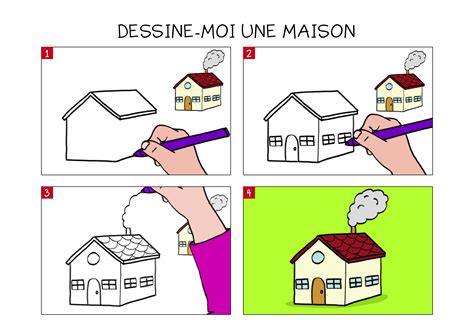 Apprendre Dessiner Une Maison En Tapes