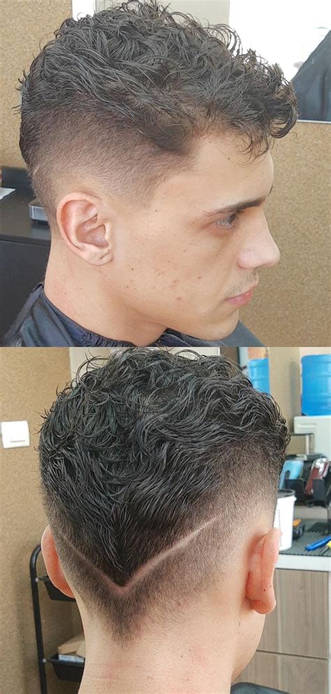 Corte De Cabelo 4 - Degradê com risco | Corte de cabelo masculino, Cabelo, Cabelo masculino