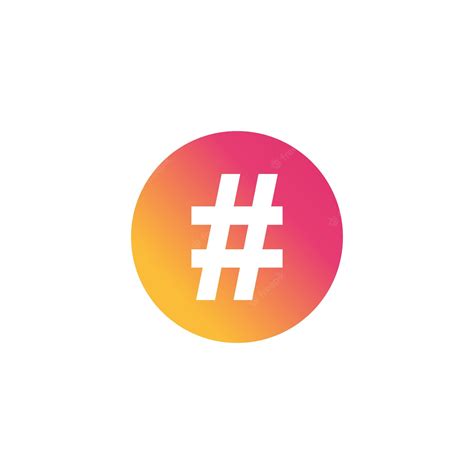 Premium Vector Hashtag Symbol Vector In Flat Design