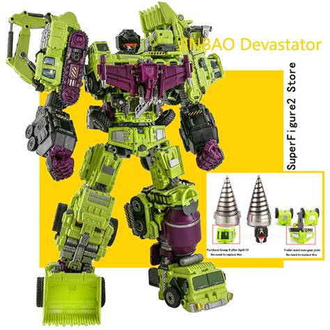 Transformation Action Figure Toy Jinbao 8008 Gt Devastator Idw Oversize 6in1 Movie Model