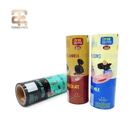 Food Laminated Custom Printing Plastic Packaging Roll Film For Snack