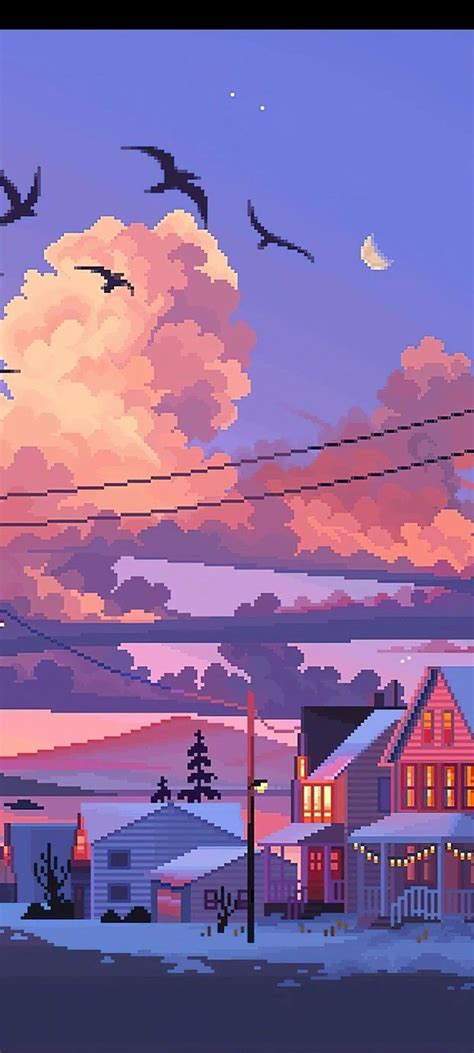 Pixel Art Wallpaper Aesthetic | Pemandangan khayalan, Pemandangan