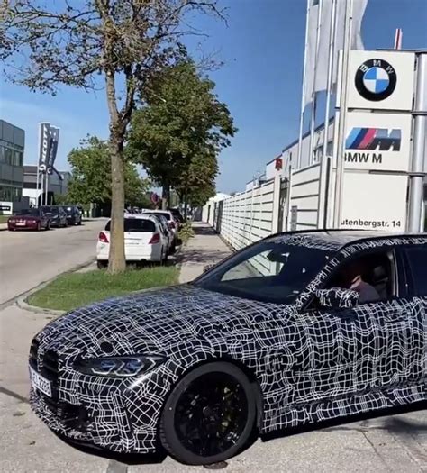 2023 BMW M3 Wagon Spied With Production Body, Has 4 Series Face ...