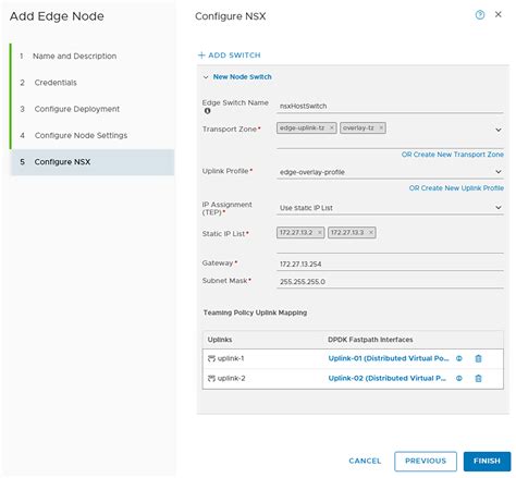 Deploy Nsx Edge Appliances Dell Networking Smartfabric Services