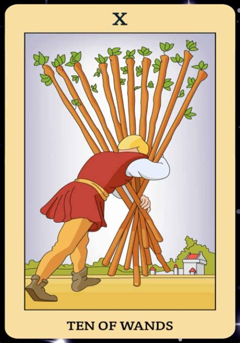 Ten Of Wands Meaning Upright And Reversed Tarot Technique